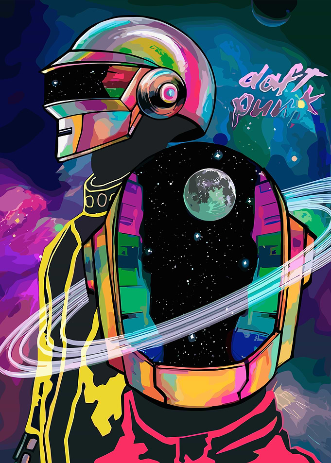 Daft Punk Space Art