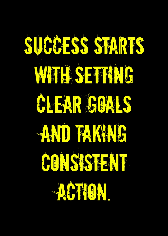 Success Starts With Setting Clear Goals