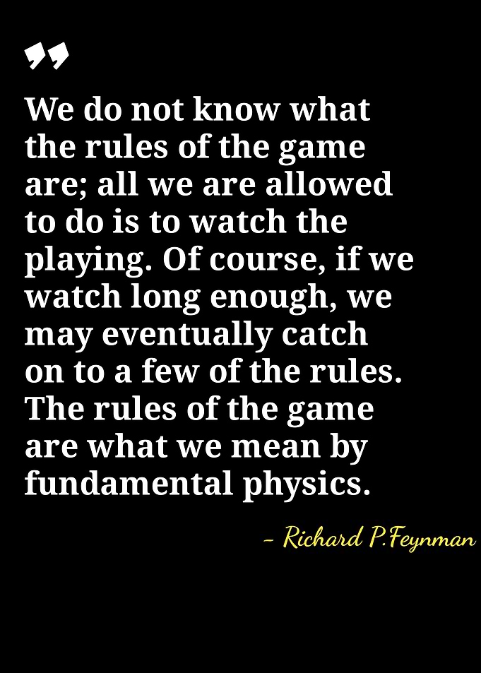 Richard Feynman Quote on Fundamental Physics