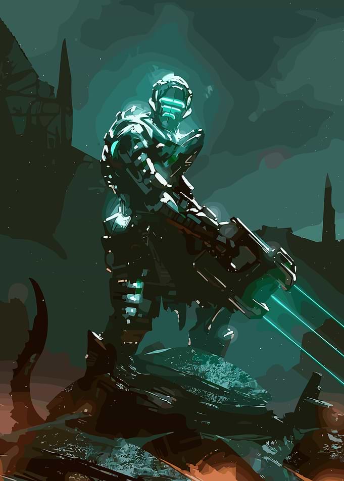 Dead Space Isaac Clarke Illustration