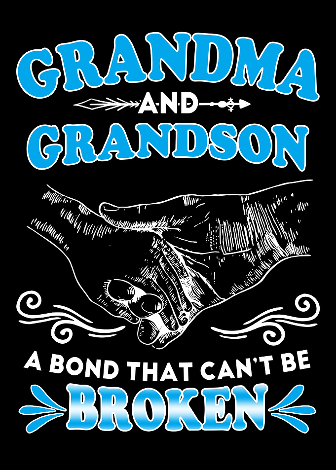 Grandma and Grandson Bond Illustration