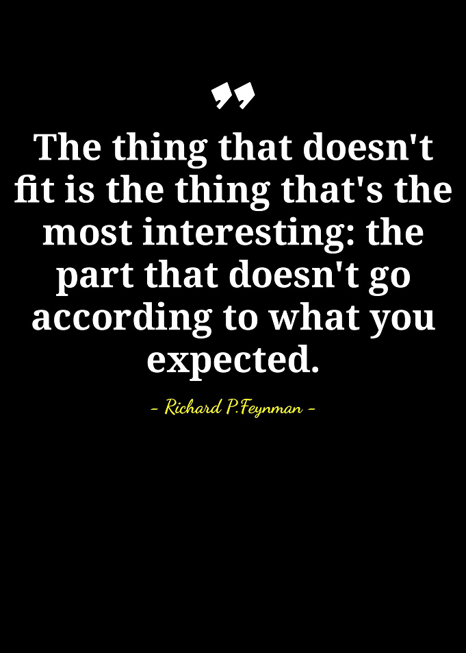 Richard Feynman Quote on Black