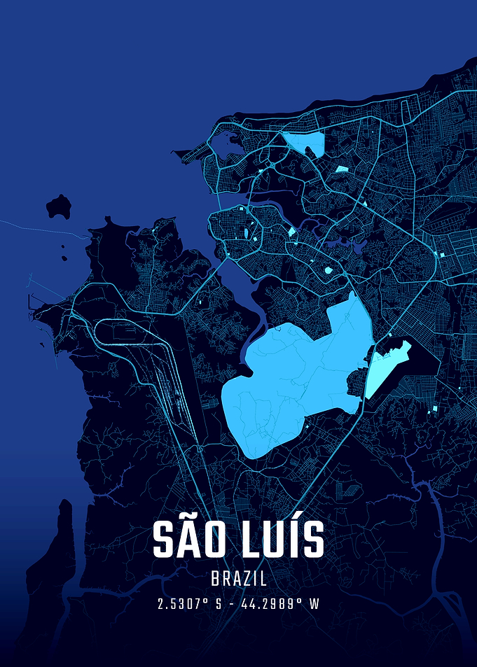São Luís Midnight City Map