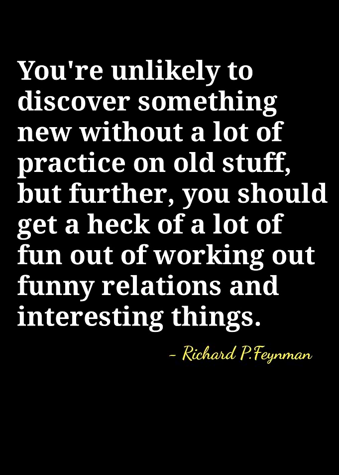 Richard Feynman Quote on Discovery