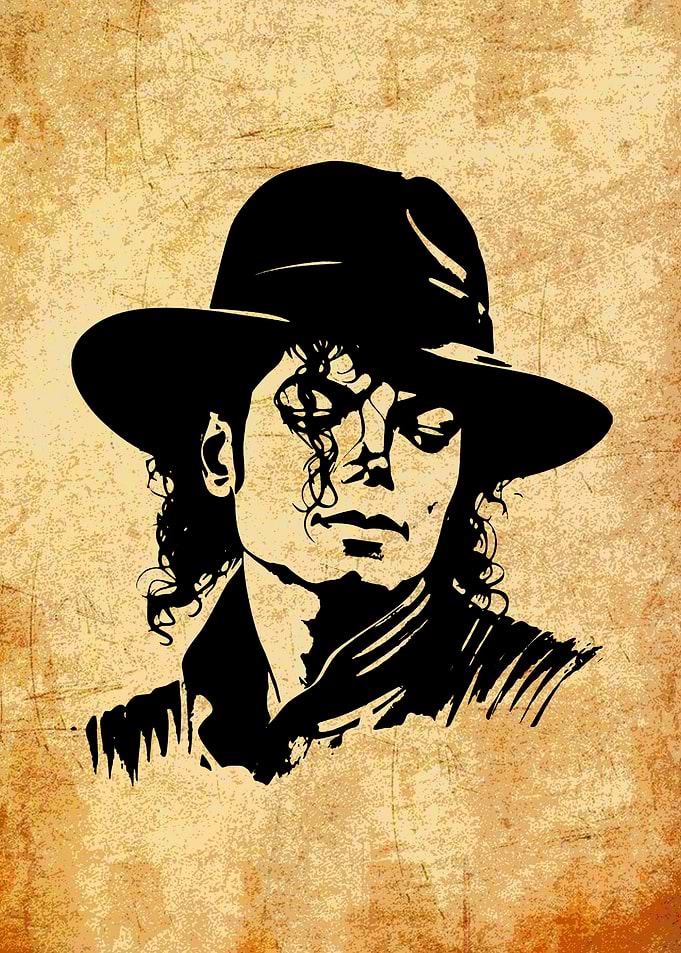 Michael Jackson Portrait Silhouette Art