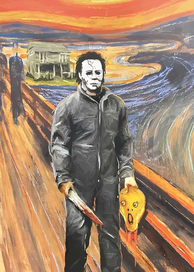 Michael Myers Scream Painting