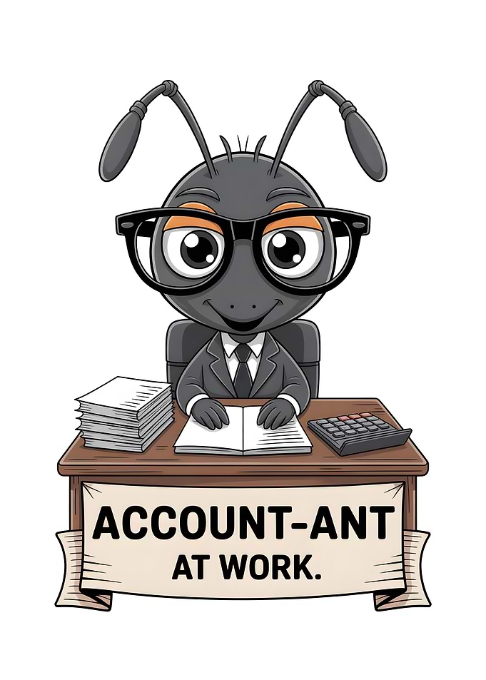 Account-Ant at Work Cartoon