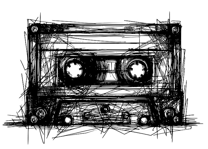 Cassette Tape Sketch