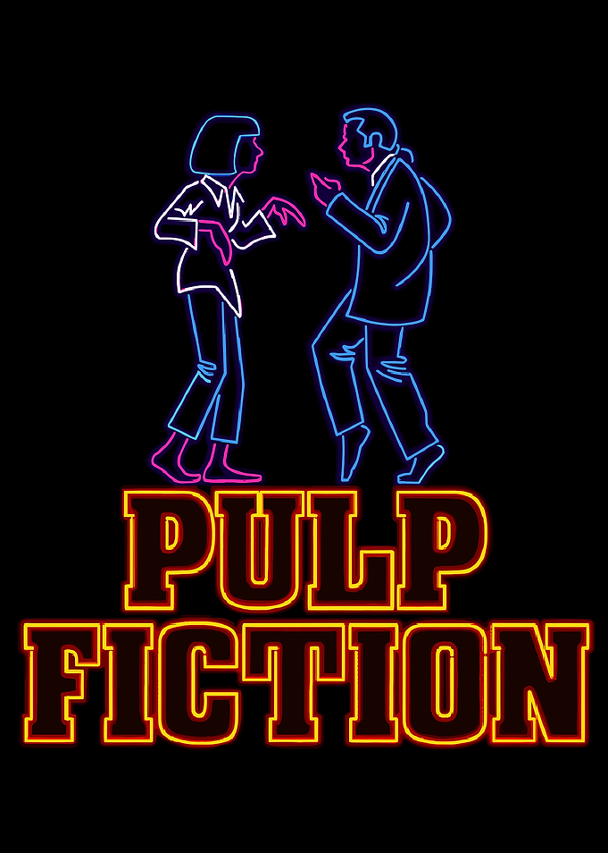 Pulp Fiction Neon Art