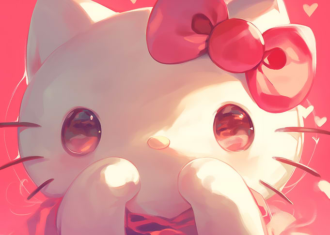 Hello Kitty Cute Portrait