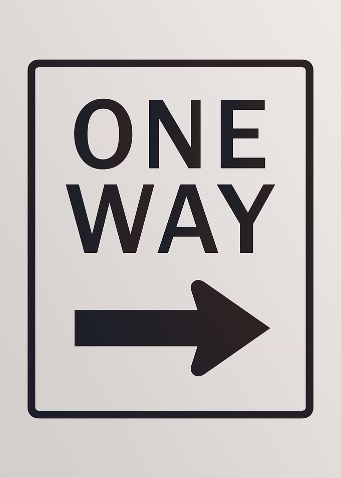 One Way Sign