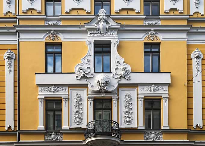 Art Nouveau Building Facade
