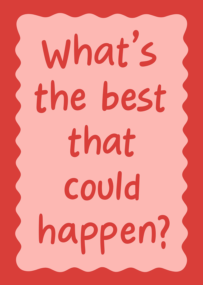 Optimistic Question in Red Frame