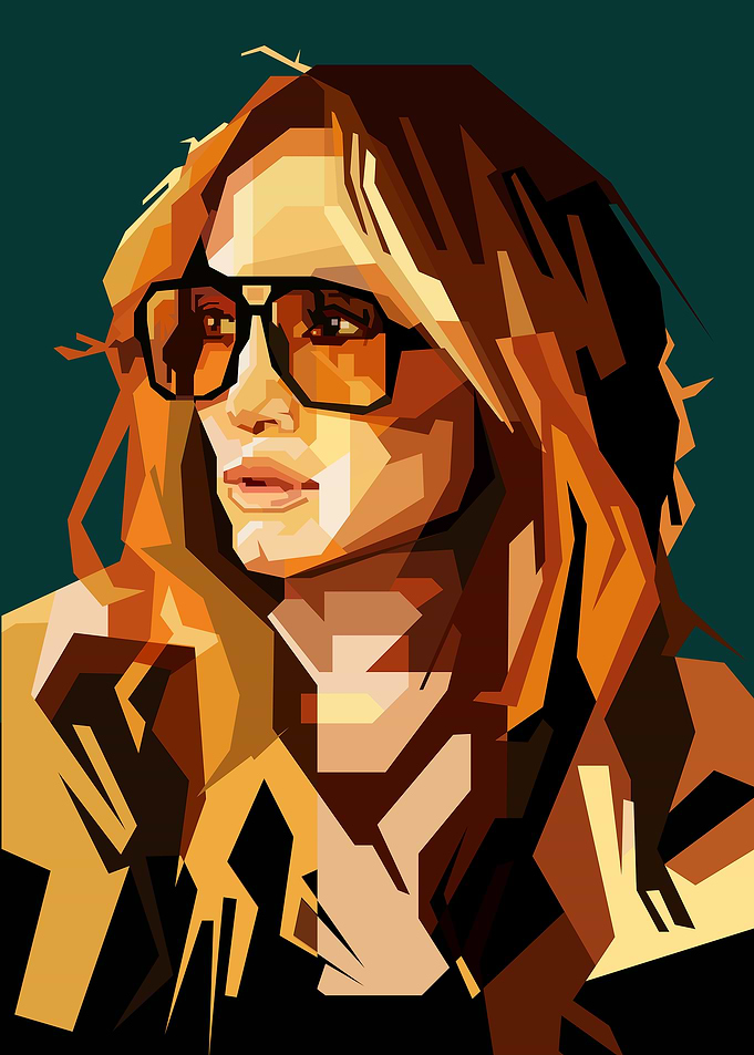 Latina Singer Movie Actress Retro Art