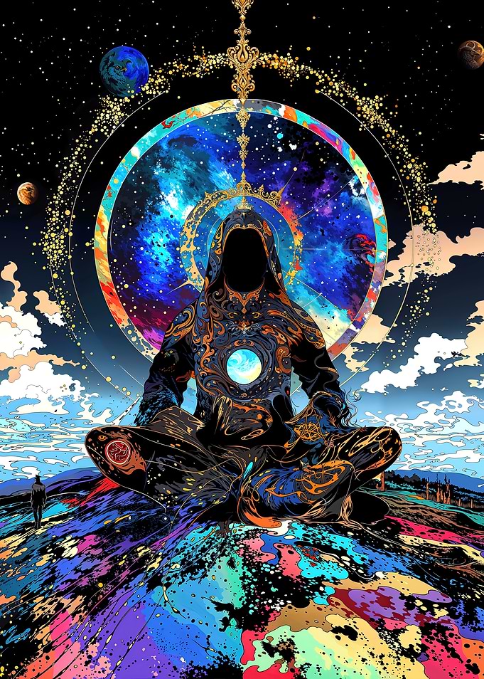 Cosmic Meditation Digital Art