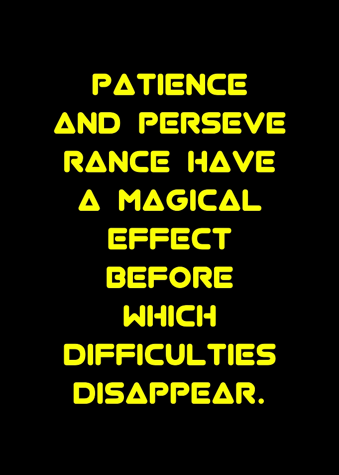 Patience and Perseverance Quote