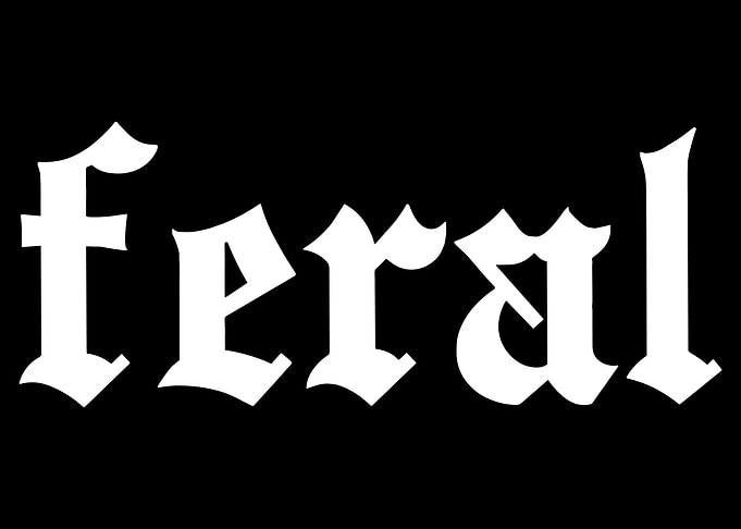 Feral Text in Gothic Font
