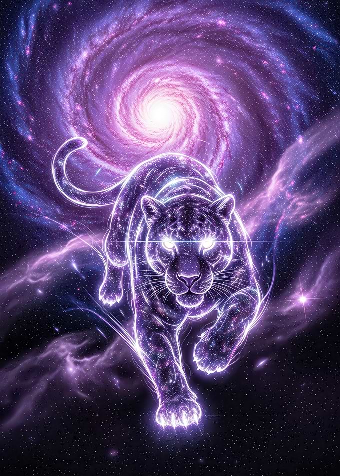 Cosmic Panther in Galaxy