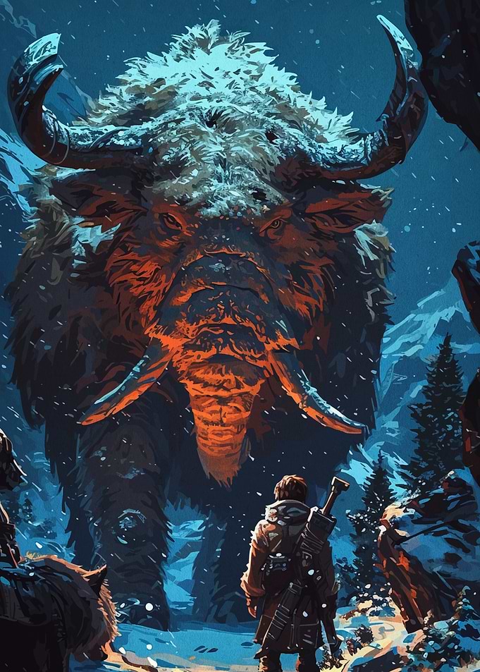 Mammoth Encounter Snowy Wilderness