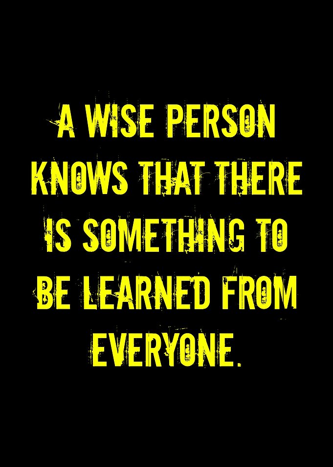 Wise Person Learning Quote