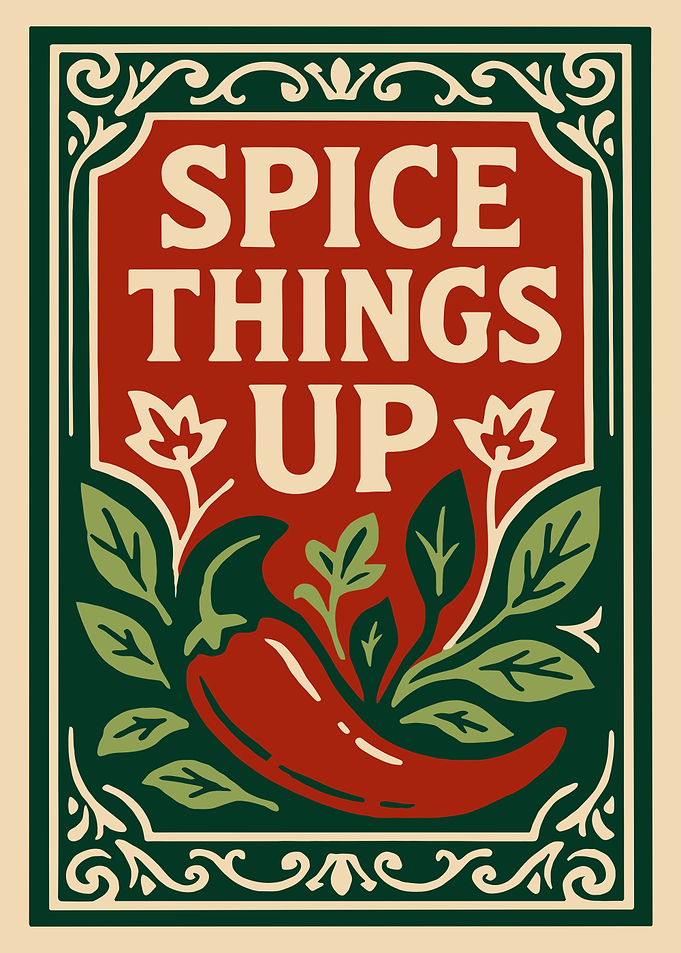 Spice Things Up Chili Pepper Art