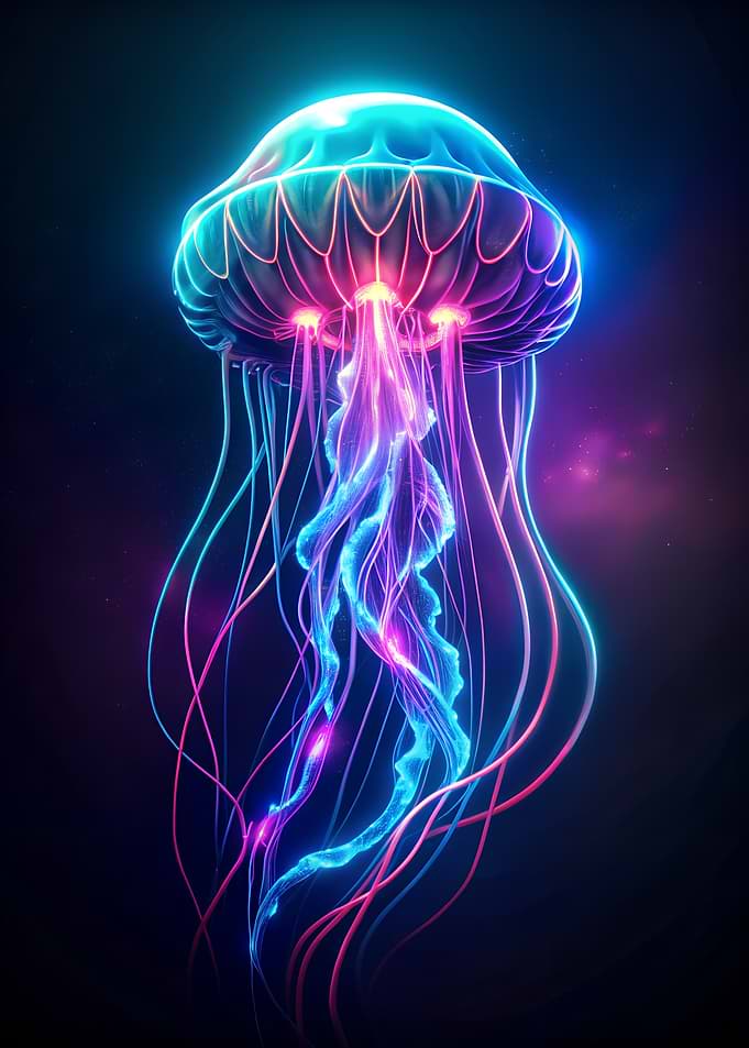 Neon Jellyfish