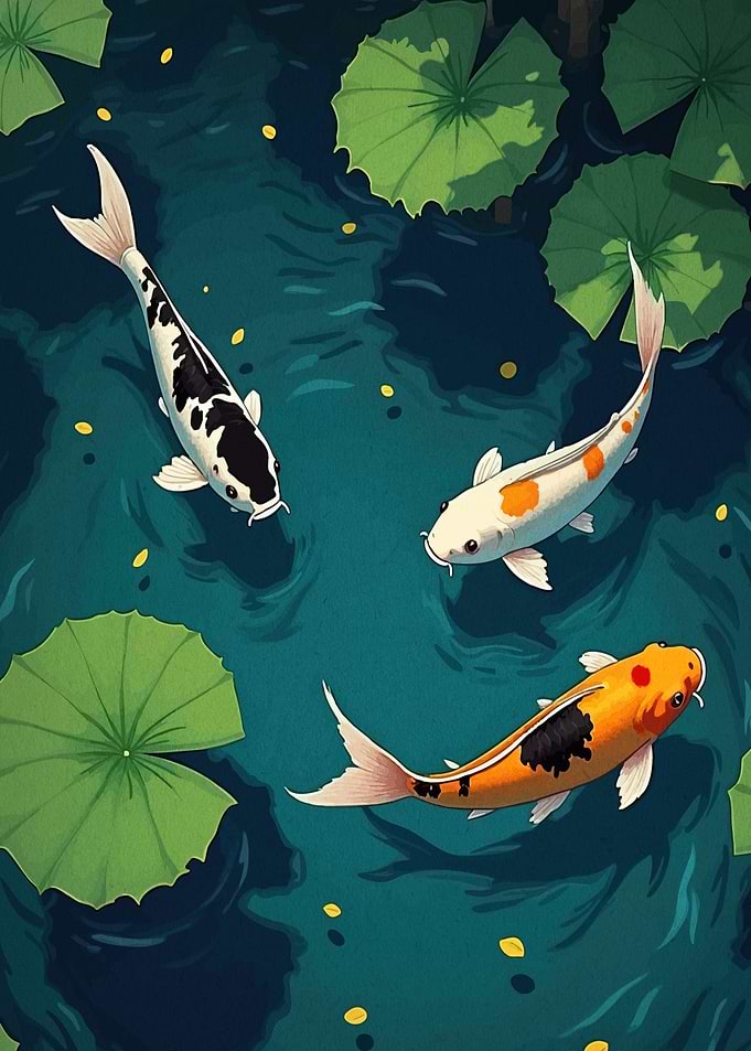 Koi Fish Pond Serenity