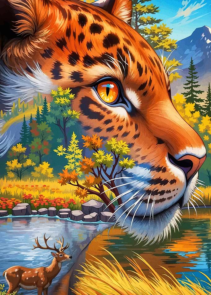 Jaguar Deer Nature