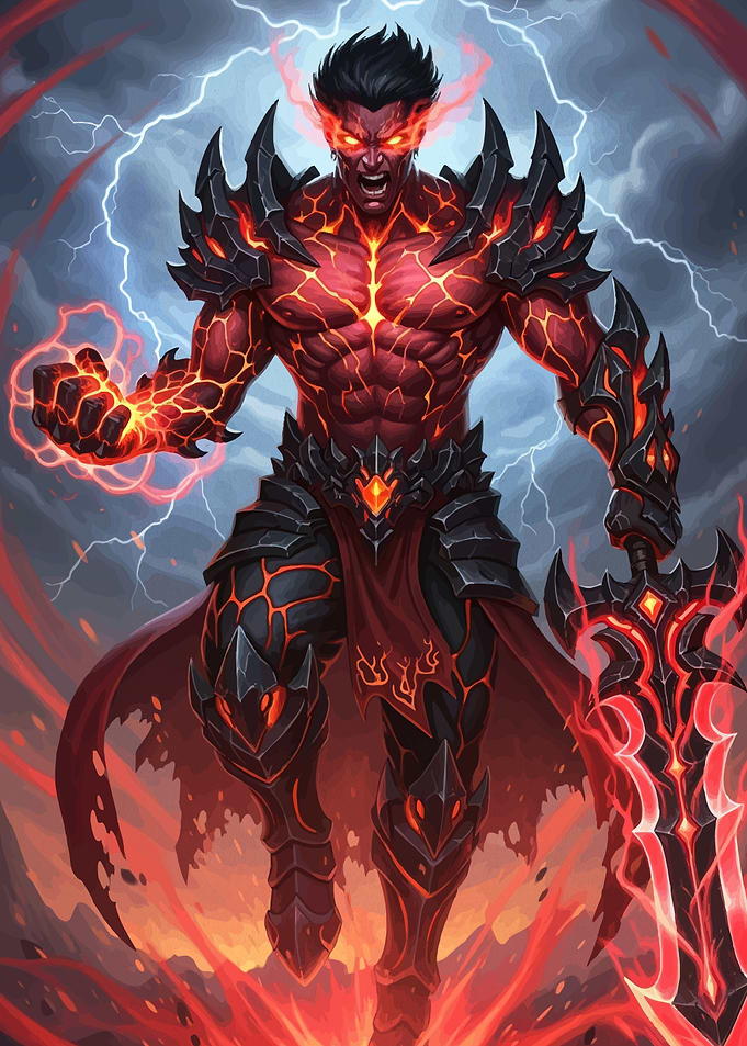 Fiery Warrior Sword