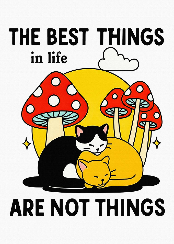 Cats and Mushrooms: Best Things in Life