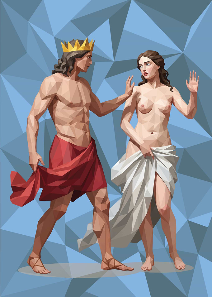 Low Poly King and Queen
