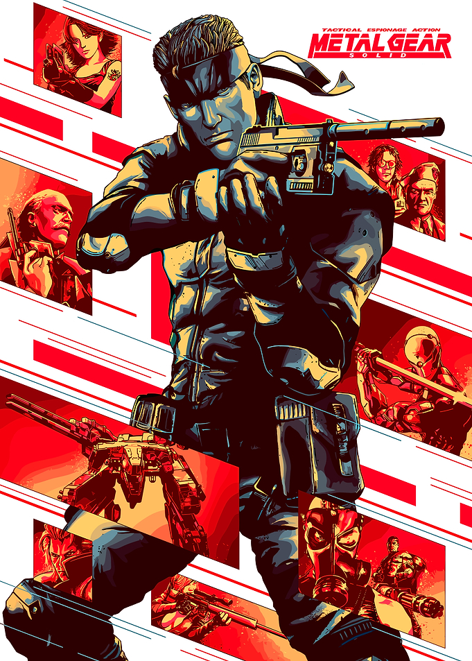 Metal Gear Solid Game Poster Art