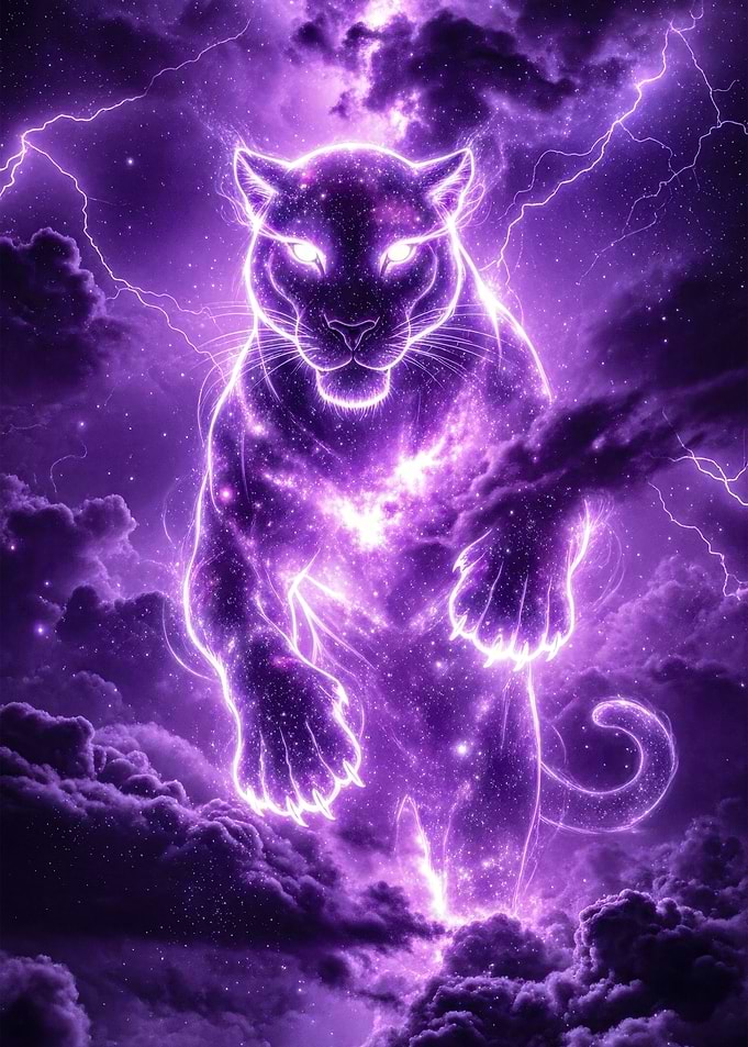 Cosmic Panther in Electric Storm