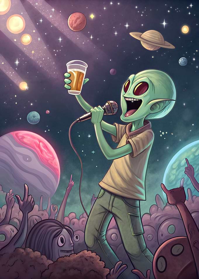 Alien Karaoke Night