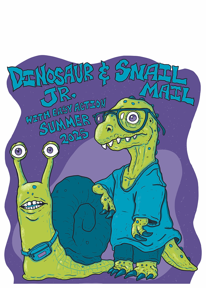 Dinosaur and Snail Mail Tour Poster