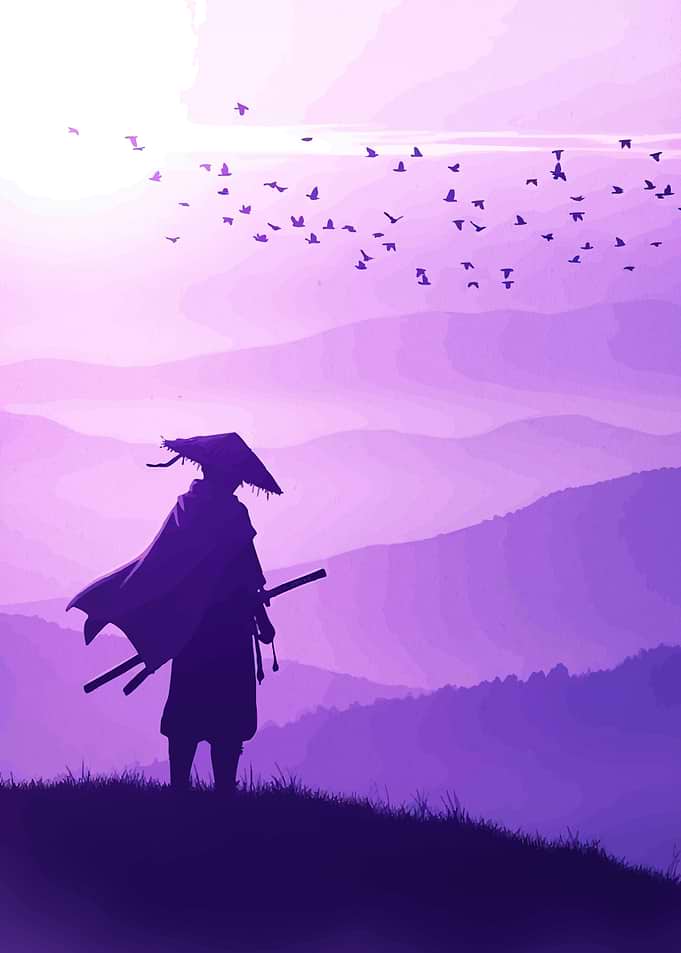 Samurai Landscape Birds