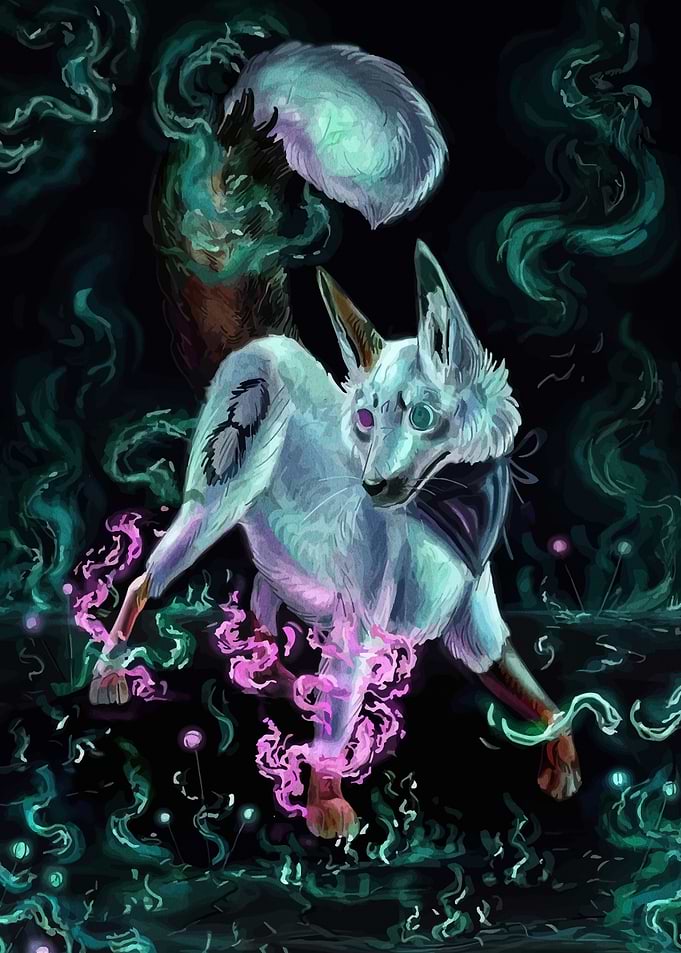 Mystical Fox Digital Art