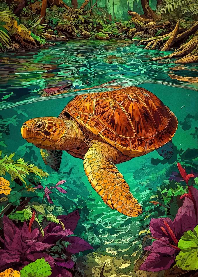 Turtle Tropical Waters
