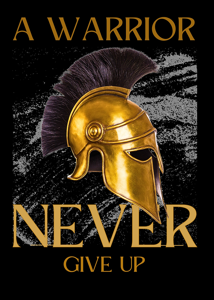 Warrior Helmet Never Give Up