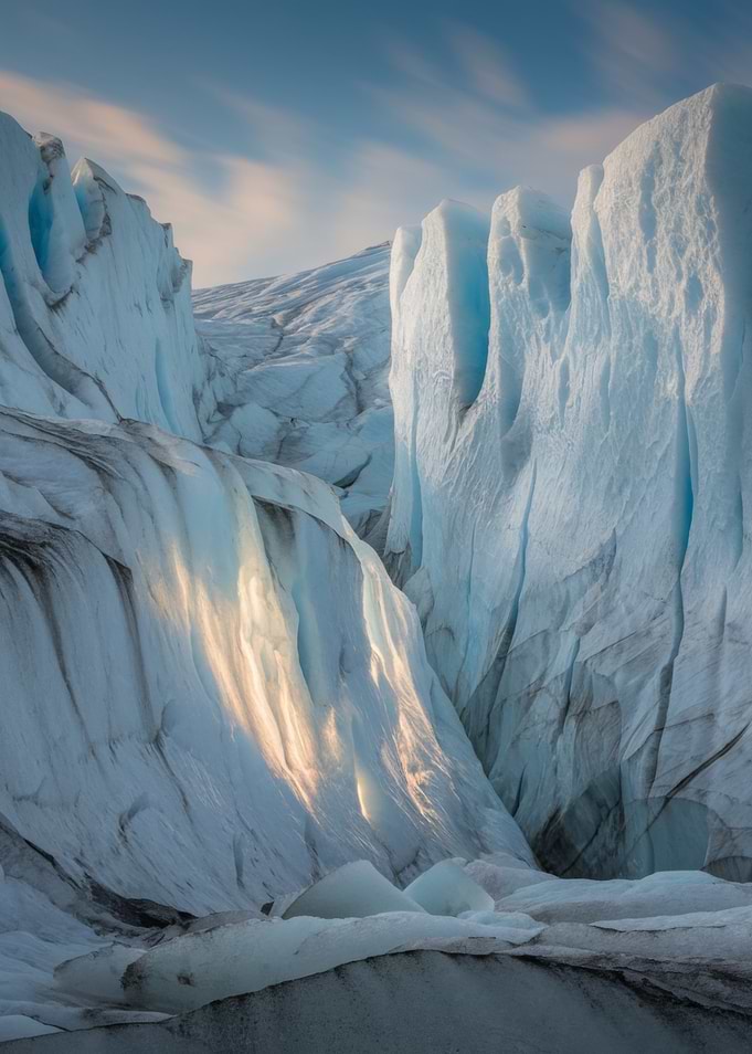 Glacier Ice Formation Landscape