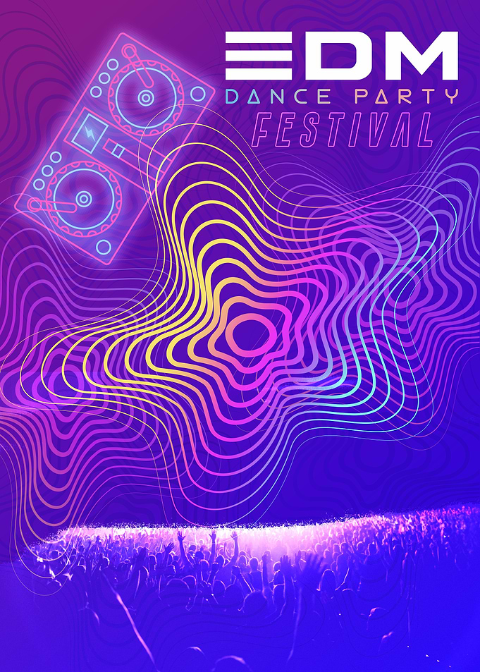 EDM Dance Party Festival Poster