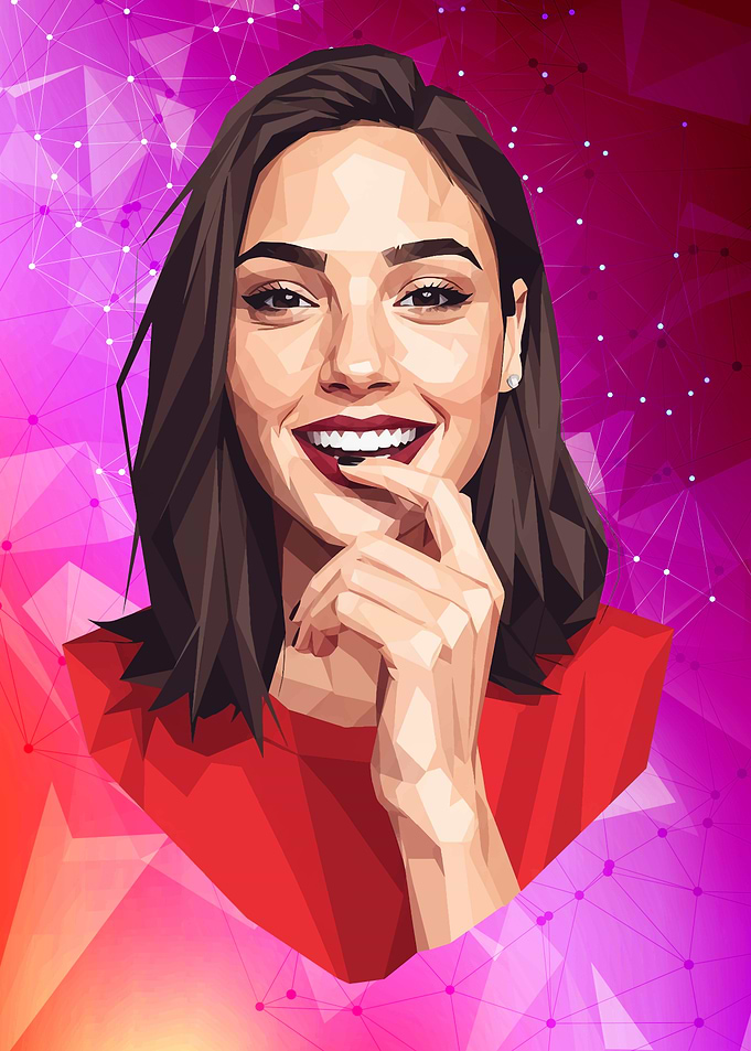 Gal Gadot Digital Portrait