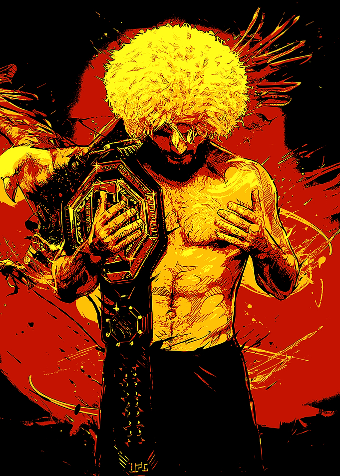 Khabib Nurmagomedov UFC Champion Art