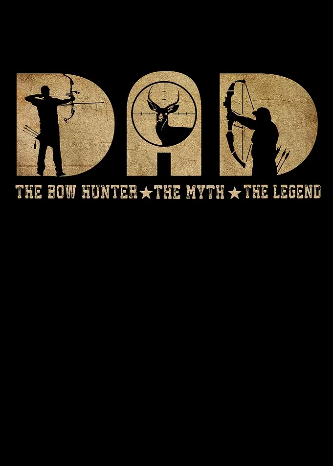 Dad Bow Hunter Legend Graphic