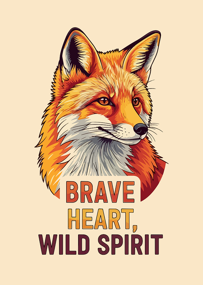 Fox Portrait: Brave Heart, Wild Spirit