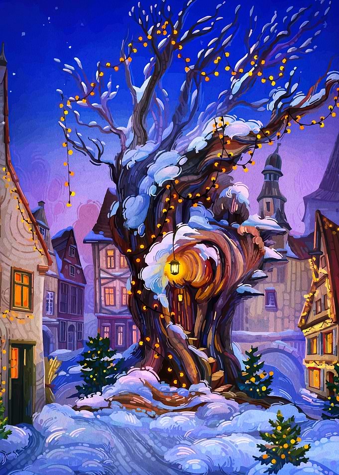 Winter Village Treehouse