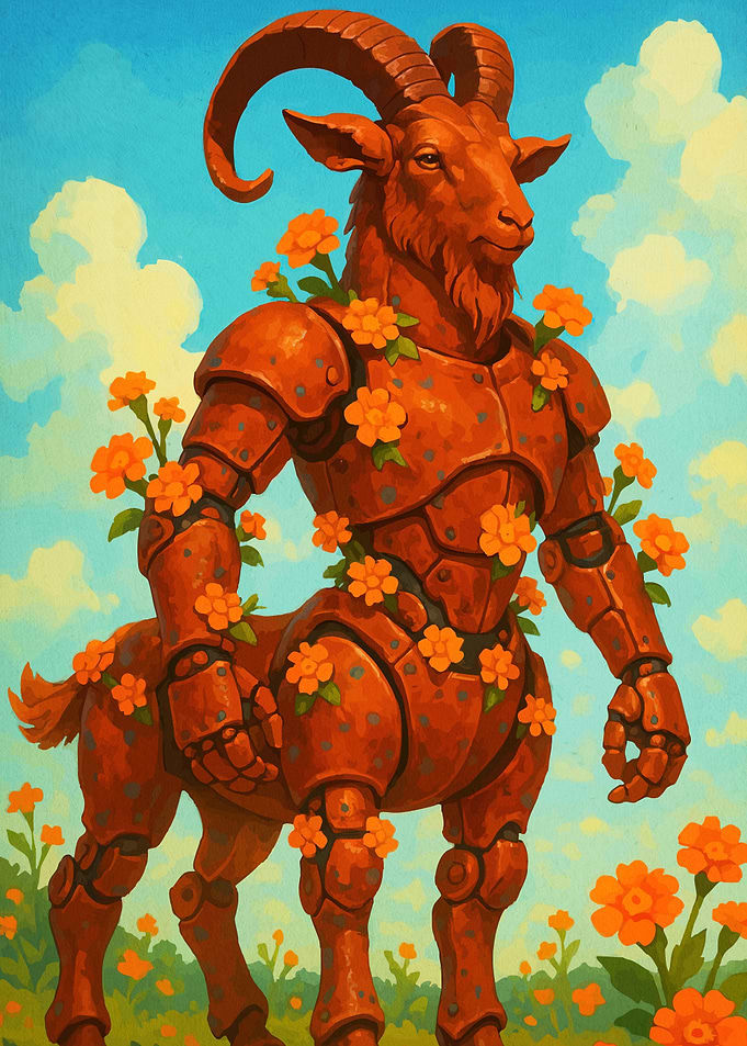 Mechanical Ram Centaur Flowers