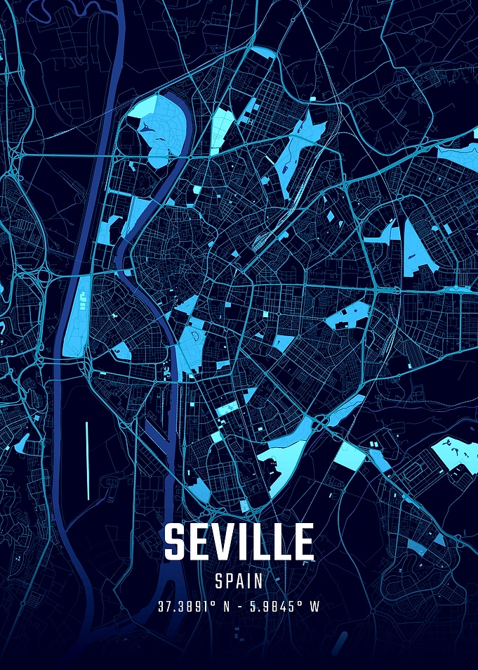 Seville Midnight City Map