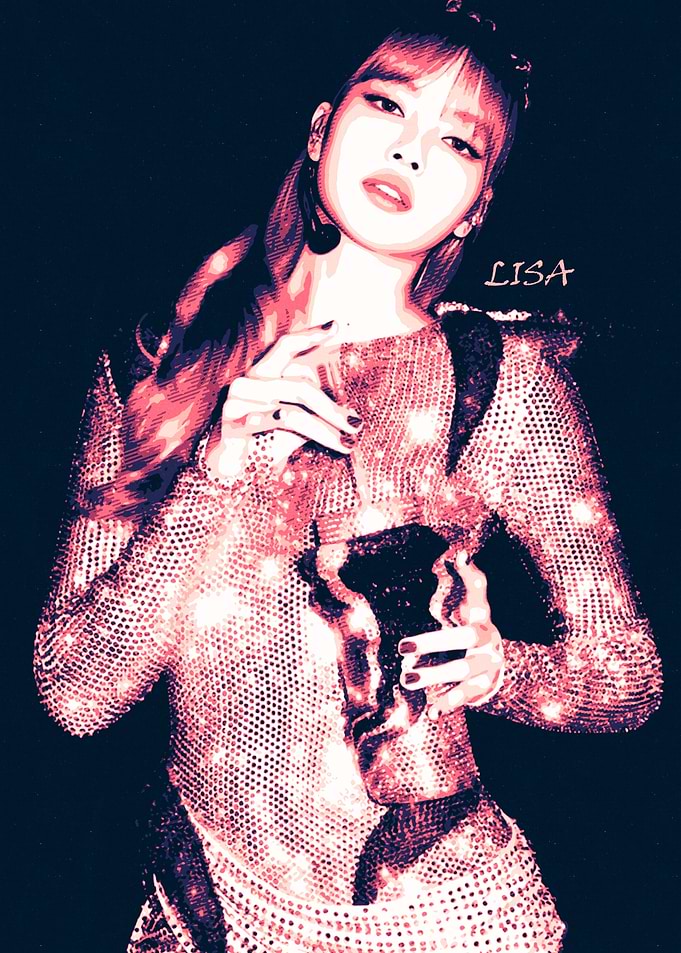 Lisa from Blackpink Digital Art