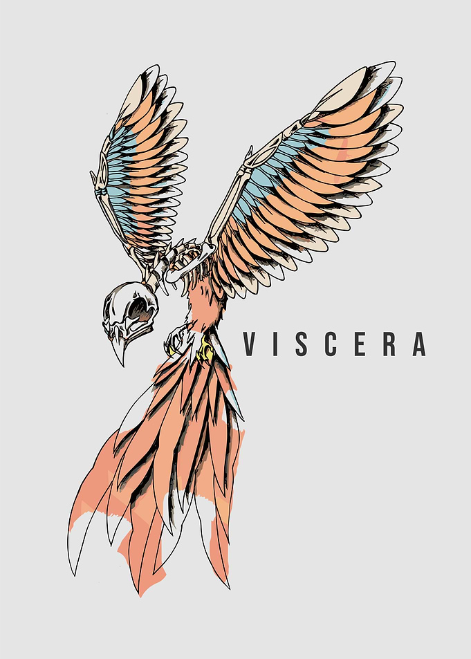 Viscera : Skeletal Bird Illustration